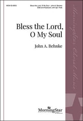 Bless the Lord, O My Soul SAB choral sheet music cover